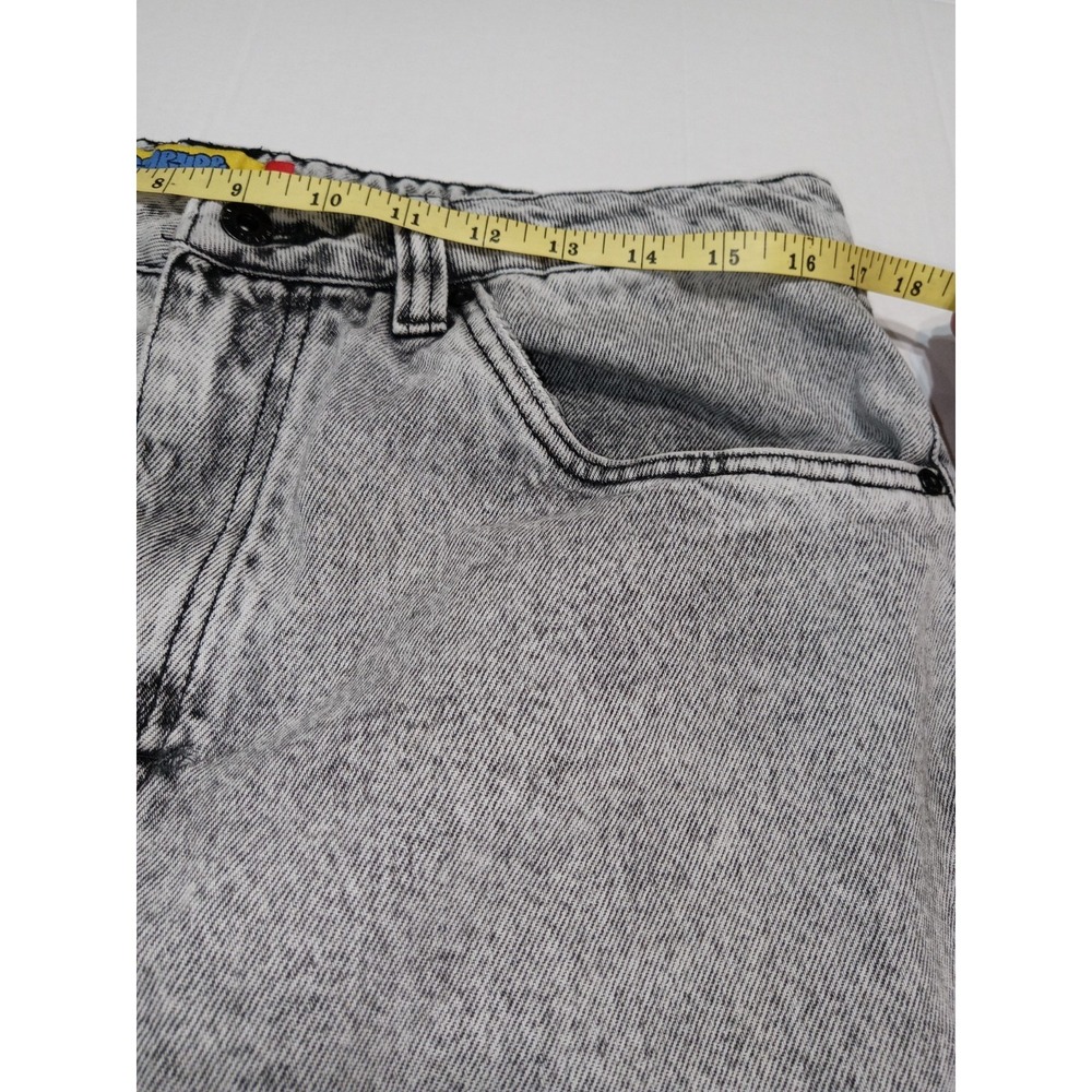 Empyre Baggy Jeans Mens 32x26 Gray Acid Wash Skater Denim Y2K Wide Leg Pants - Picture 7 of 14